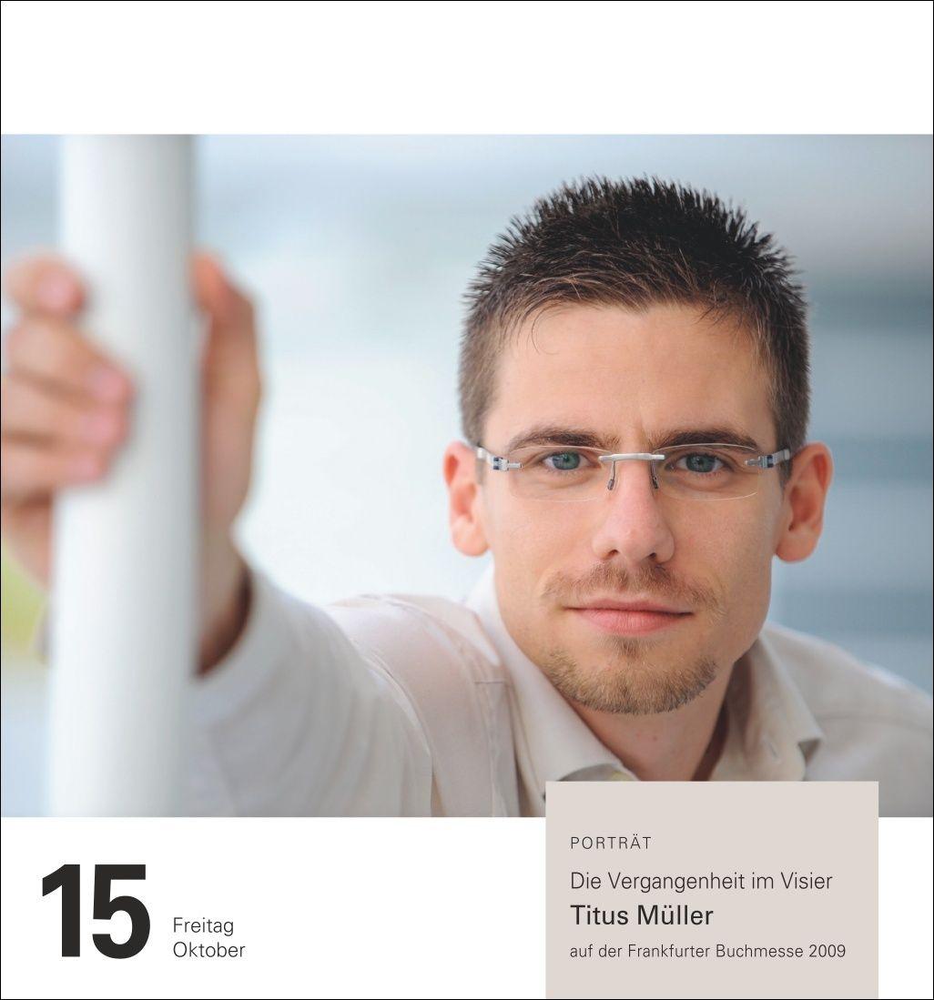 Beispielinhalt (Bild) Literatur Tagesabreißkalender 2027 - Kulturkalender - Autoren, Werke, Hörbücher