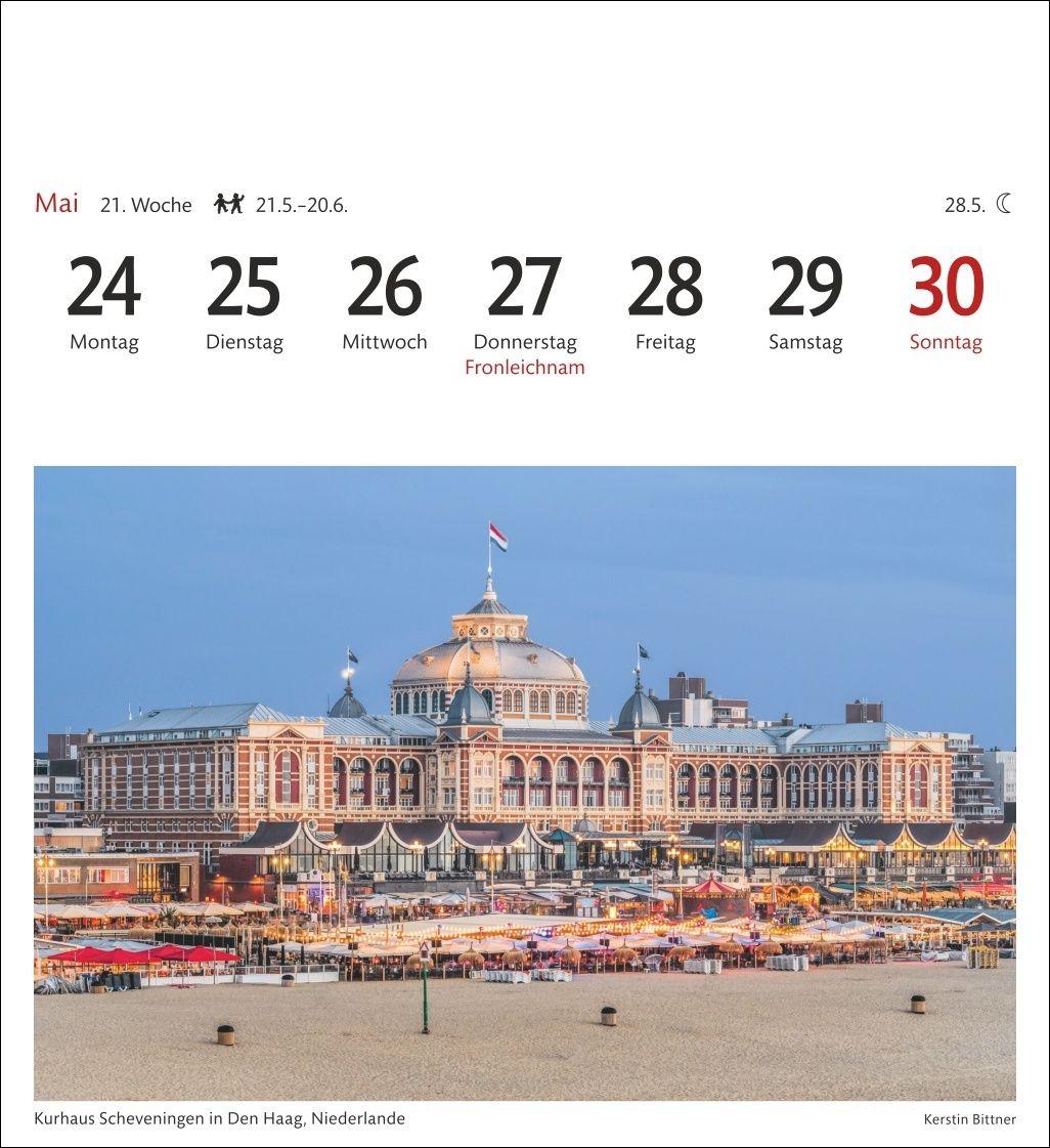 Beispielinhalt (Bild) Nordseeküste Sehnsuchtskalender 2027 - Wochenkalender mit 53 Postkarten