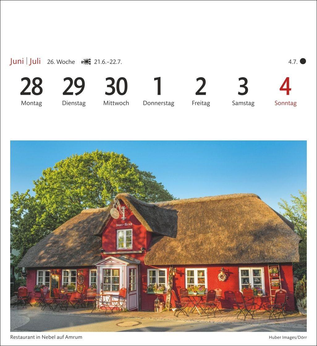 Beispielinhalt (Bild) Nordseeküste Sehnsuchtskalender 2027 - Wochenkalender mit 53 Postkarten