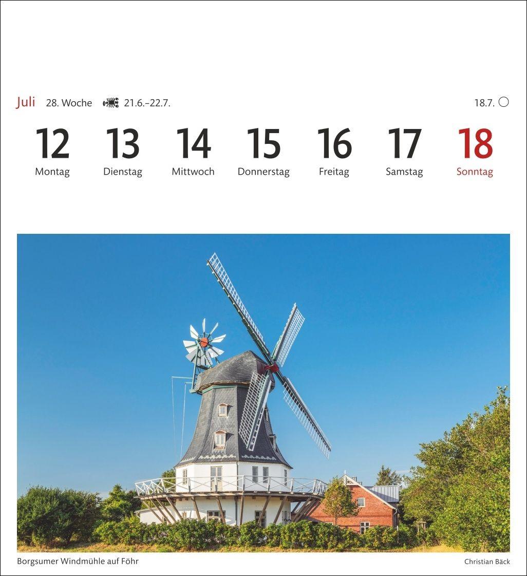 Beispielinhalt (Bild) Nordseeküste Sehnsuchtskalender 2027 - Wochenkalender mit 53 Postkarten