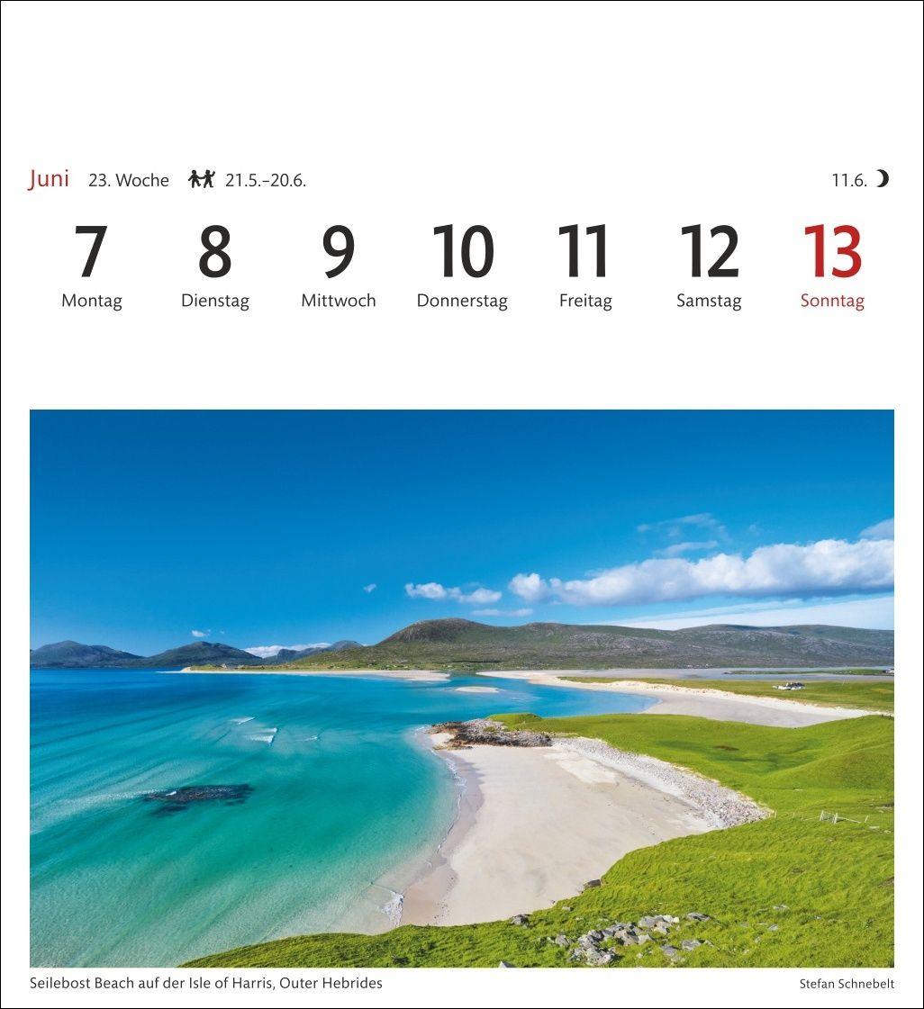 Beispielinhalt (Bild) Schottland Sehnsuchtskalender 2027 - Wochenkalender mit 53 Postkarten