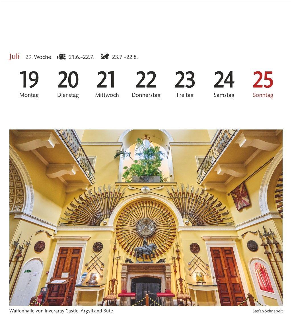 Beispielinhalt (Bild) Schottland Sehnsuchtskalender 2027 - Wochenkalender mit 53 Postkarten