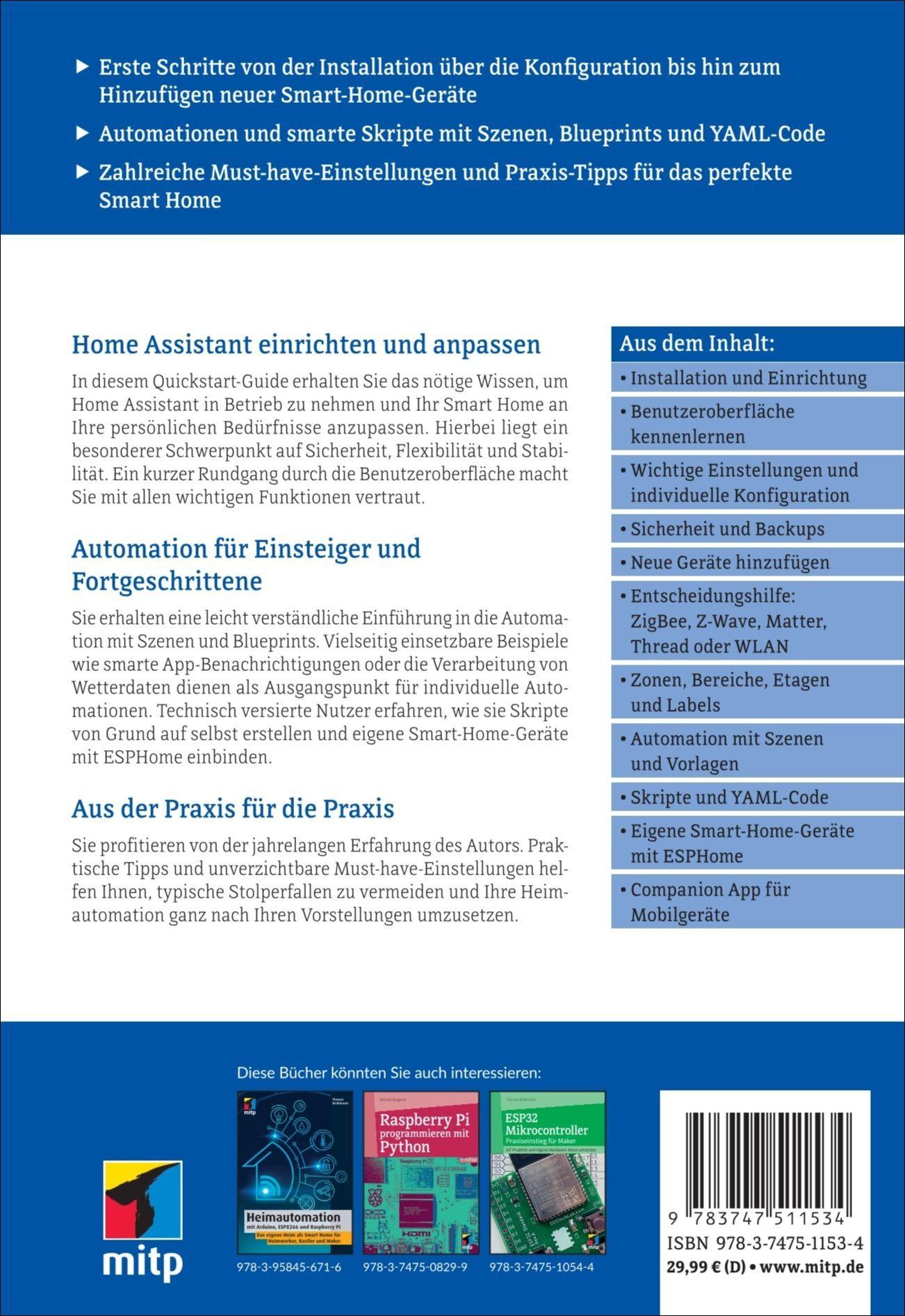 Autorenbild Ihr Smart Home mit Home Assistant