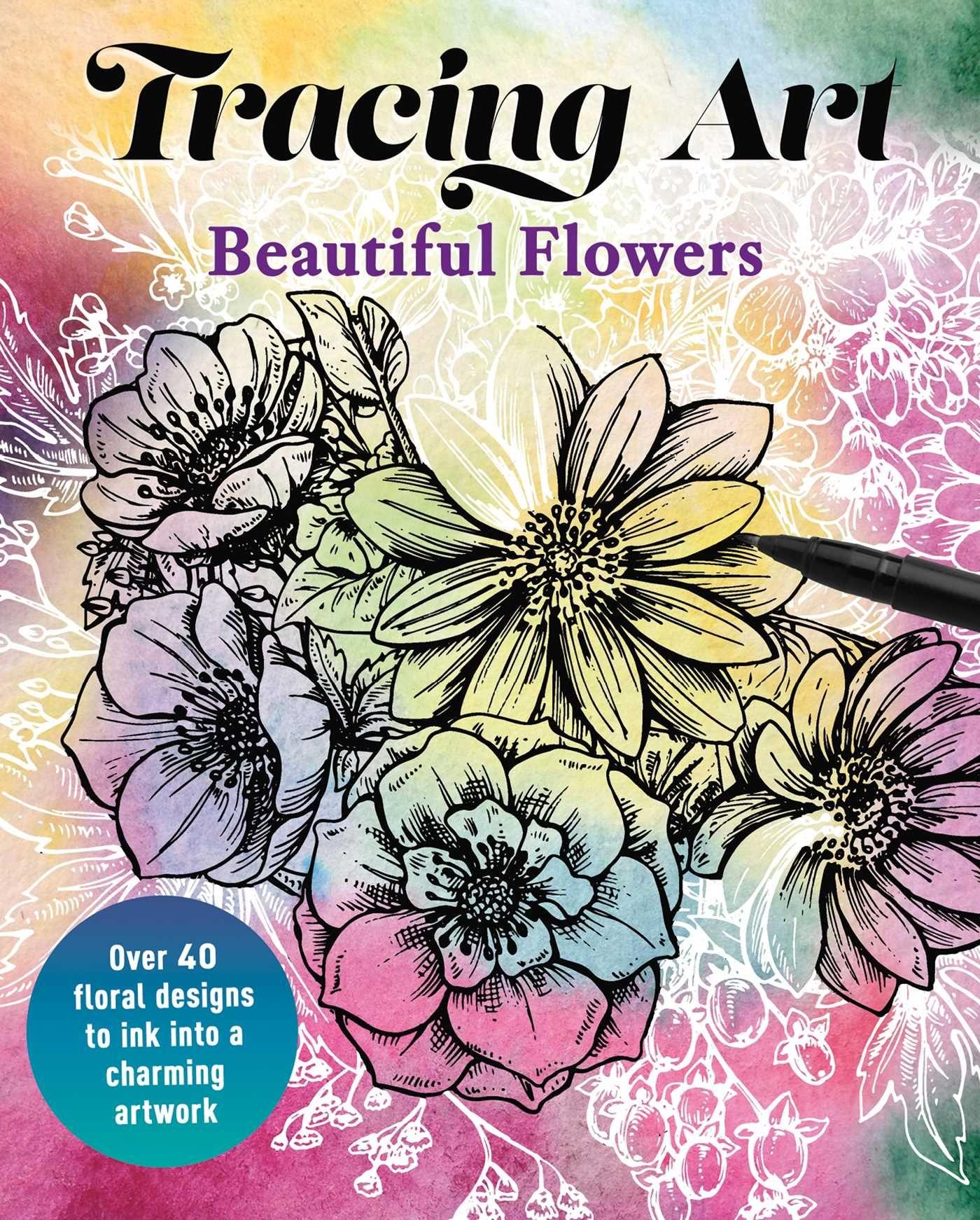 Vorderes Coverbild Tracing Art: Beautiful Flowers