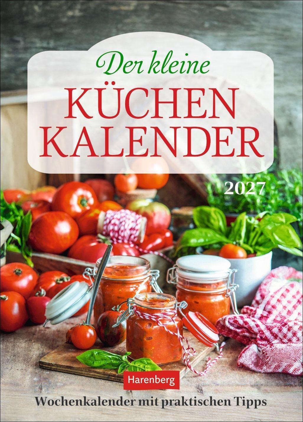 Vorderes Coverbild Der kleine Küchenkalender Wochenkalender 2027 - Wochenkalender mit praktischen Tipps