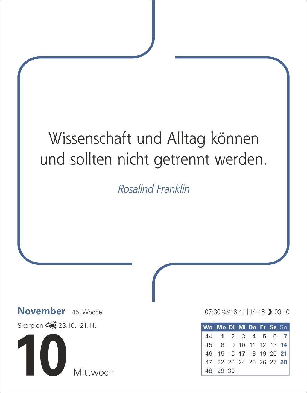 Beispielinhalt (Bild) Zitate Tagesabreißkalender 2027