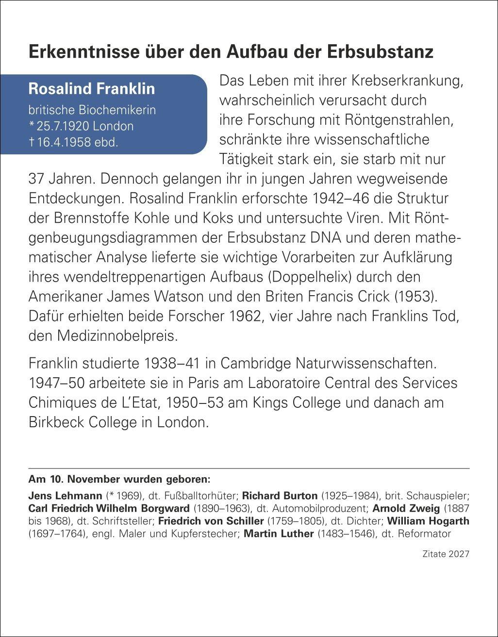 Beispielinhalt (Bild) Zitate Tagesabreißkalender 2027