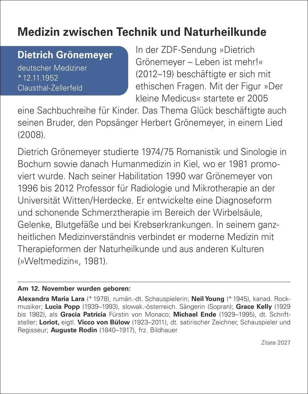 Beispielinhalt (Bild) Zitate Tagesabreißkalender 2027