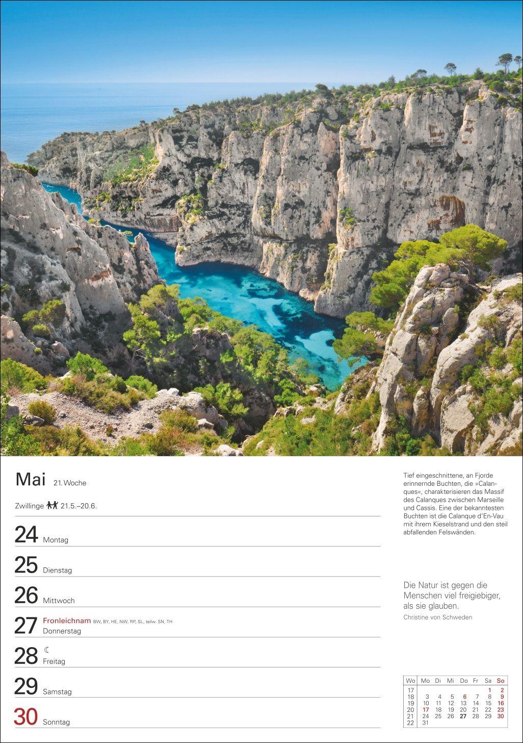 Beispielinhalt (Bild) Mittelmeer Wochenplaner 2027 - Eine Reise in 53 Bildern
