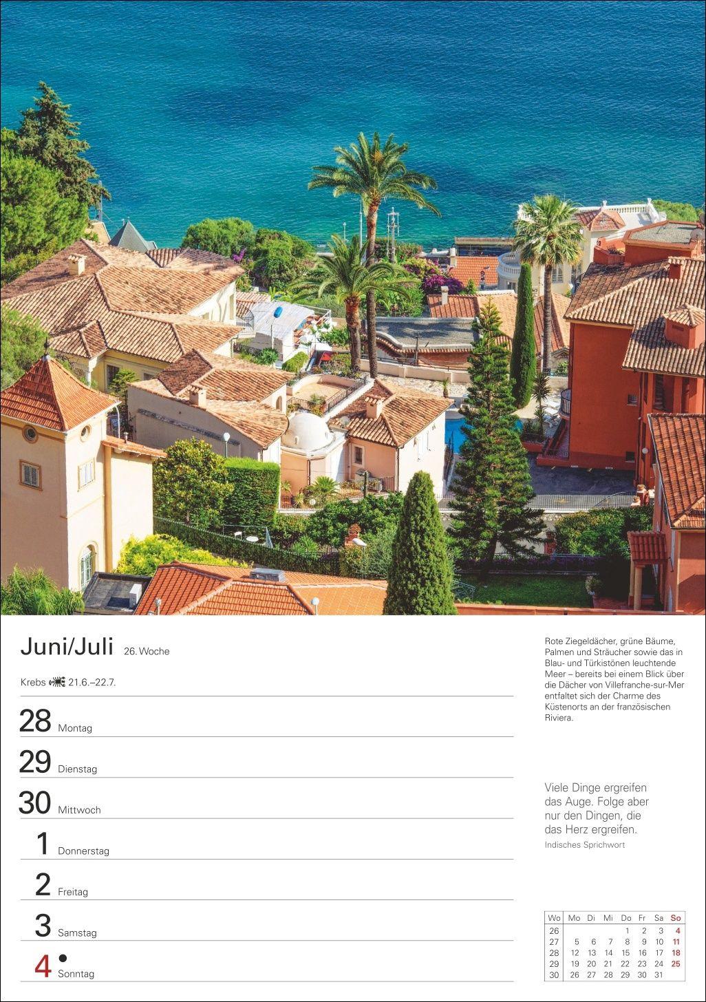 Beispielinhalt (Bild) Mittelmeer Wochenplaner 2027 - Eine Reise in 53 Bildern