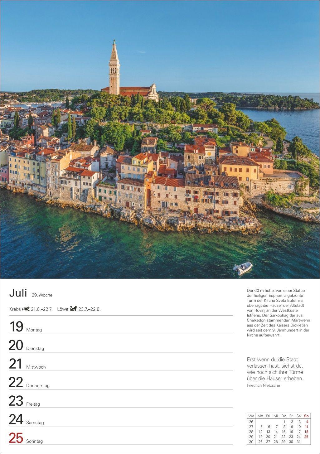 Beispielinhalt (Bild) Mittelmeer Wochenplaner 2027 - Eine Reise in 53 Bildern