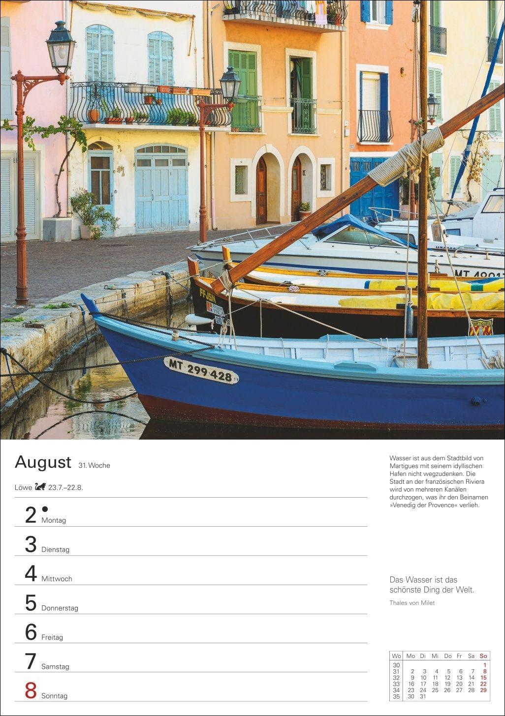 Beispielinhalt (Bild) Mittelmeer Wochenplaner 2027 - Eine Reise in 53 Bildern