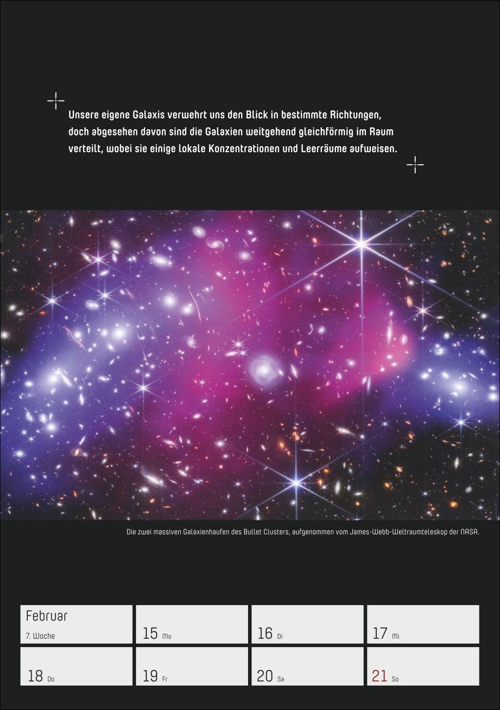 Beispielinhalt (Bild) Stephen Hawking - Universum Wochenplaner 2027 - 53 faszinierende Bilder und Zitate