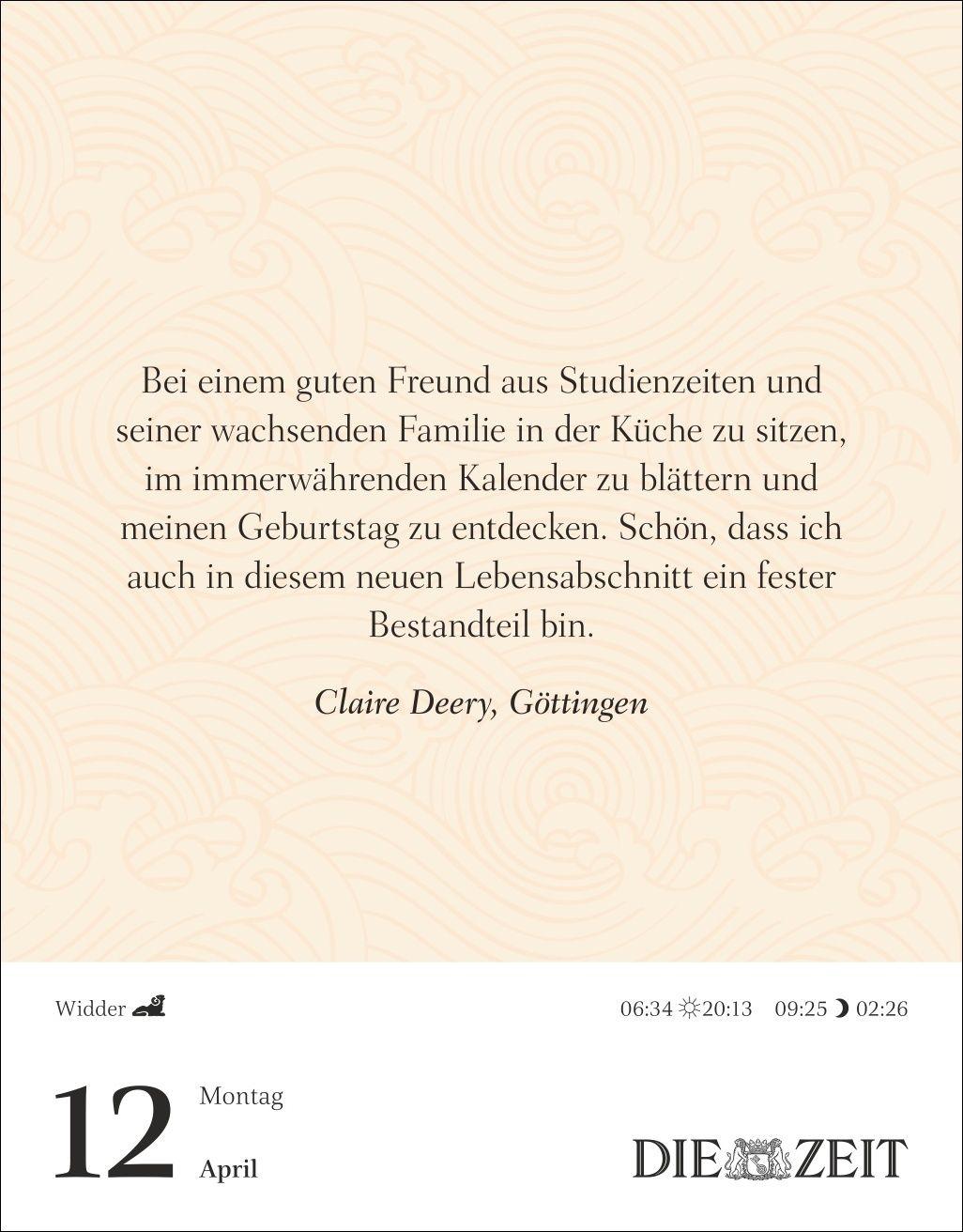 Beispielinhalt (Bild) Was mein Leben reicher macht Tagesabreißkalender 2027 - Glücksmomente für jeden Tag