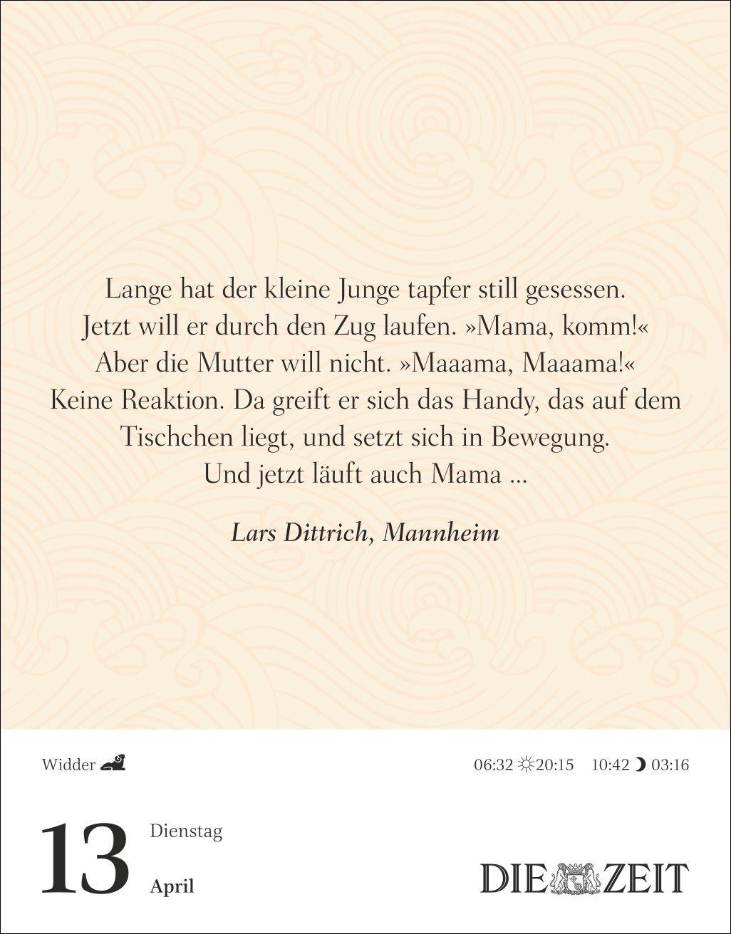 Beispielinhalt (Bild) Was mein Leben reicher macht Tagesabreißkalender 2027 - Glücksmomente für jeden Tag