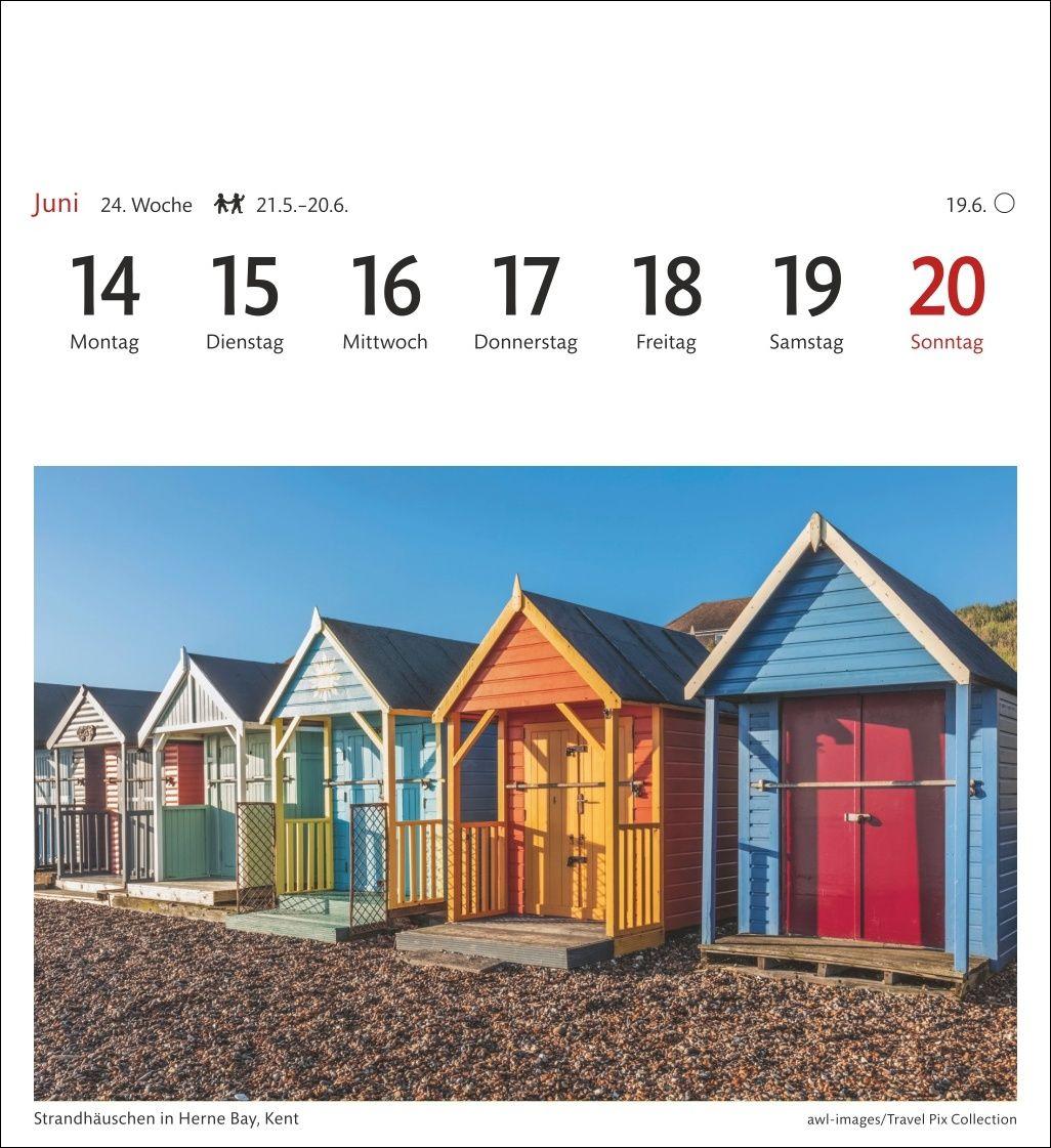 Beispielinhalt (Bild) England Sehnsuchtskalender 2027 - Wochenkalender mit 53 Postkarten
