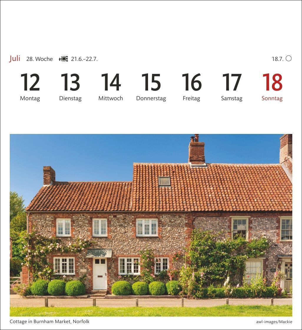Beispielinhalt (Bild) England Sehnsuchtskalender 2027 - Wochenkalender mit 53 Postkarten