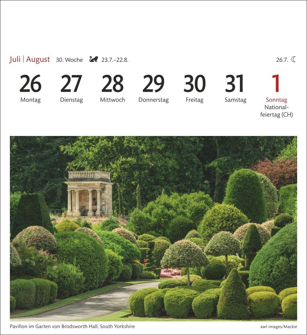 Beispielinhalt (Bild) England Sehnsuchtskalender 2027 - Wochenkalender mit 53 Postkarten