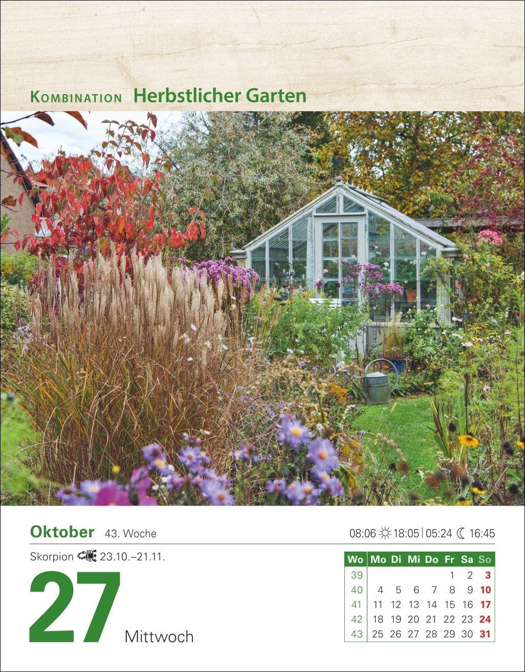 Beispielinhalt (Bild) Mein Garten Tagesabreißkalender 2027 - Praktische Tipps für 2027