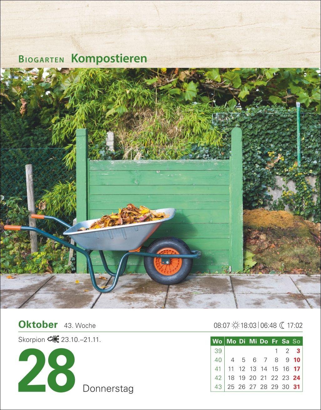 Beispielinhalt (Bild) Mein Garten Tagesabreißkalender 2027 - Praktische Tipps für 2027