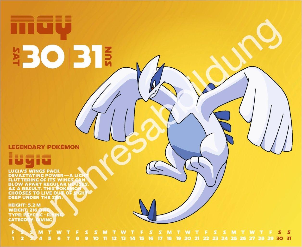 Beispielinhalt (Bild) Pokémon Tagesabreißkalender 2027