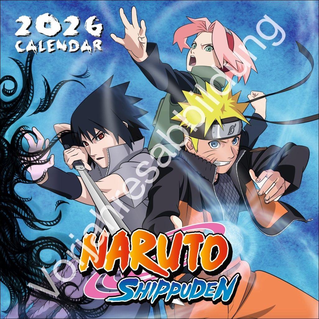 Vorderes Coverbild Naruto Broschurkalender 2027