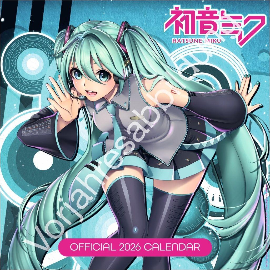 Vorderes Coverbild Hatsune Miku Broschurkalender 2027