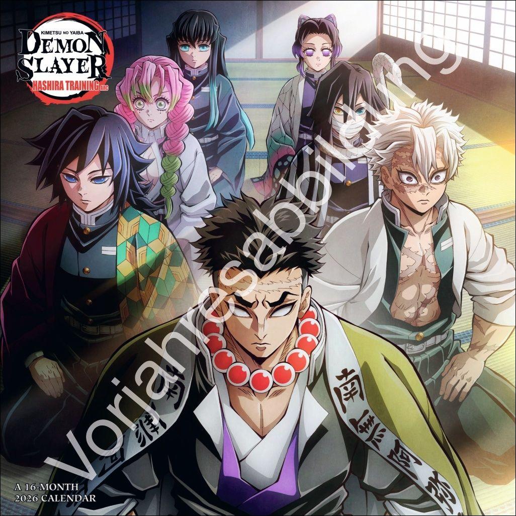 Vorderes Coverbild Demon Slayer Broschurkalender 2027
