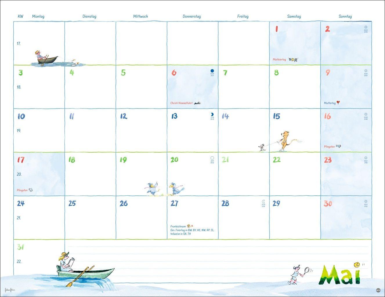 Beispielinhalt (Bild) Helme Heine: Monatsplaner 2027