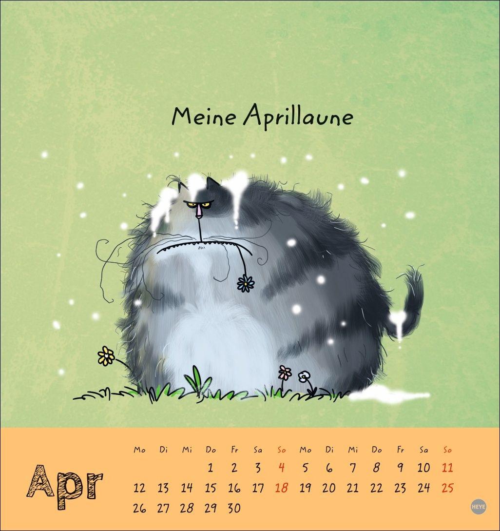 Beispielinhalt (Bild) Catzz Postkartenkalender 2027