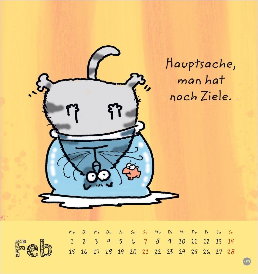 Beispielinhalt (Bild) Catzz Postkartenkalender 2027