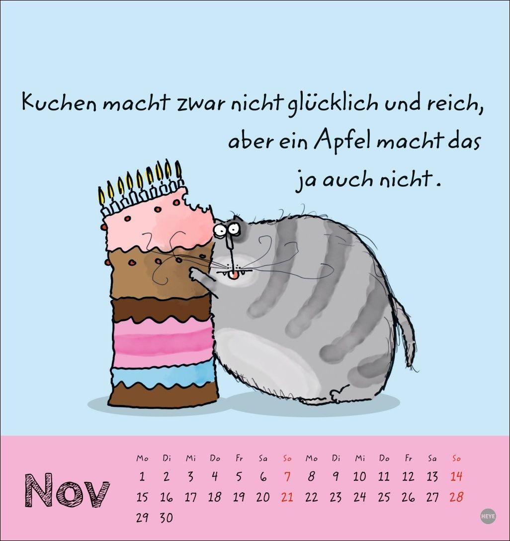 Beispielinhalt (Bild) Catzz Postkartenkalender 2027