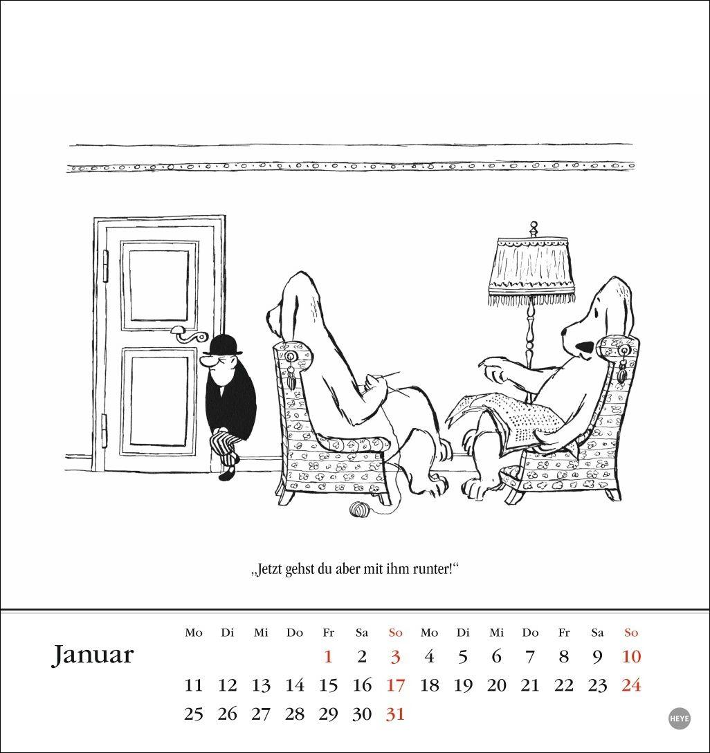 Beispielinhalt (Bild) Loriot Postkartenkalender 2027