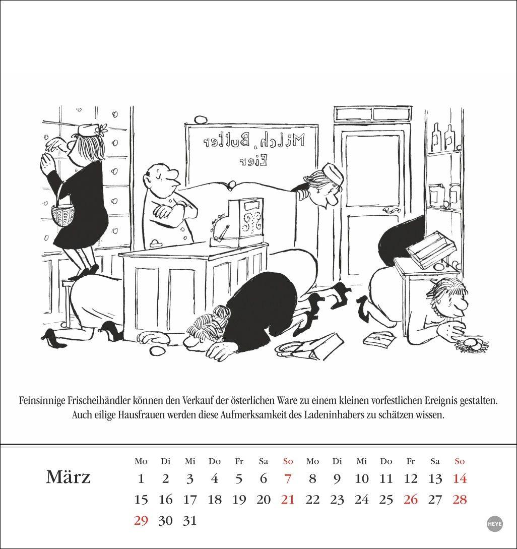 Beispielinhalt (Bild) Loriot Postkartenkalender 2027