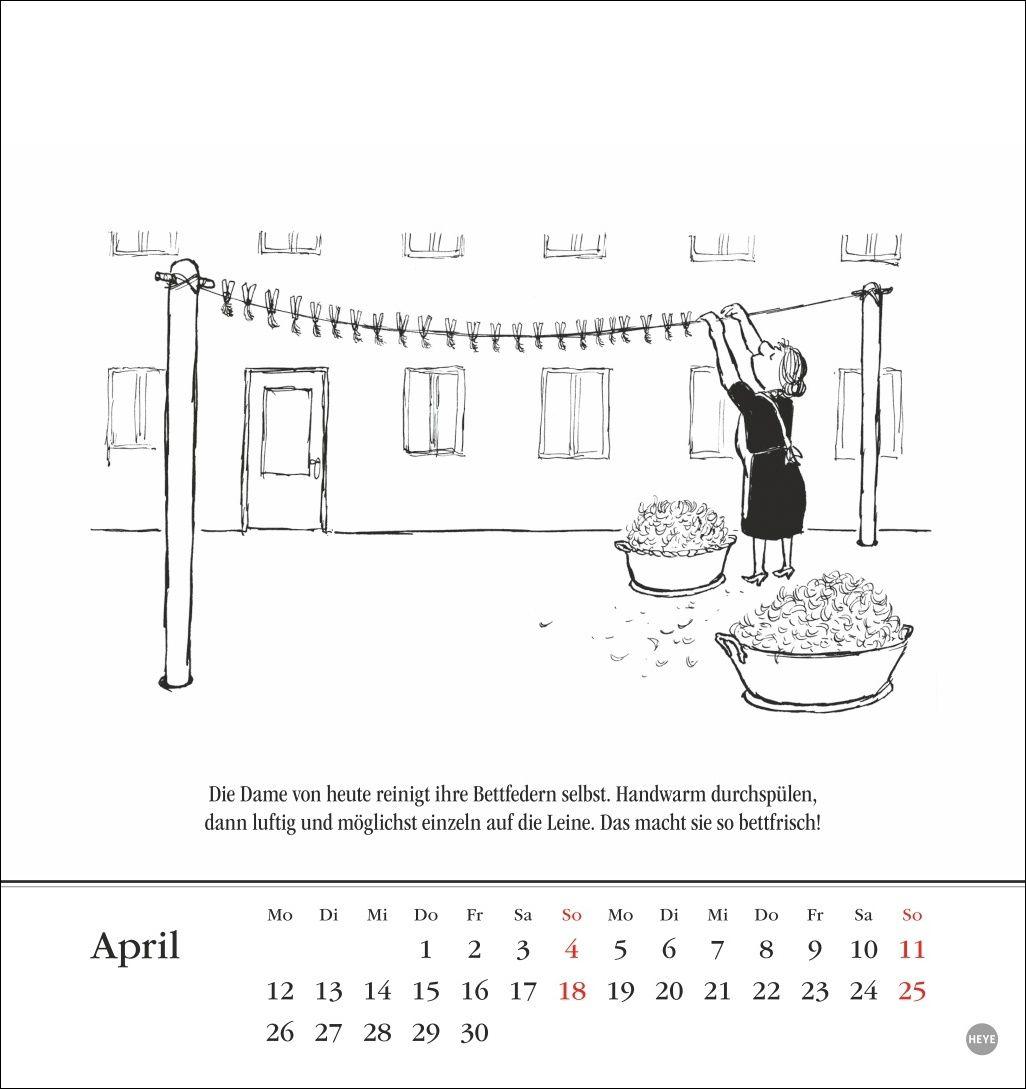 Beispielinhalt (Bild) Loriot Postkartenkalender 2027