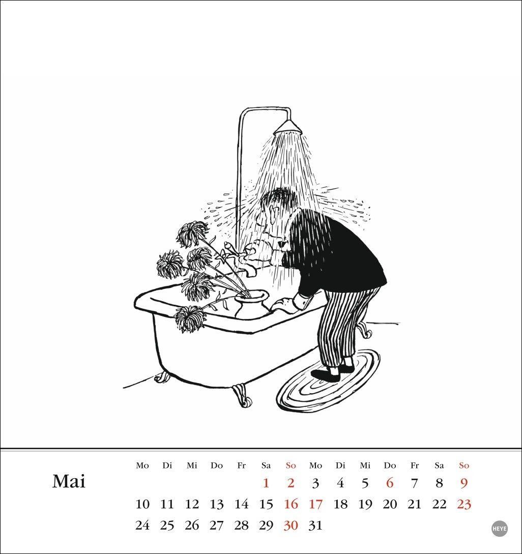 Beispielinhalt (Bild) Loriot Postkartenkalender 2027