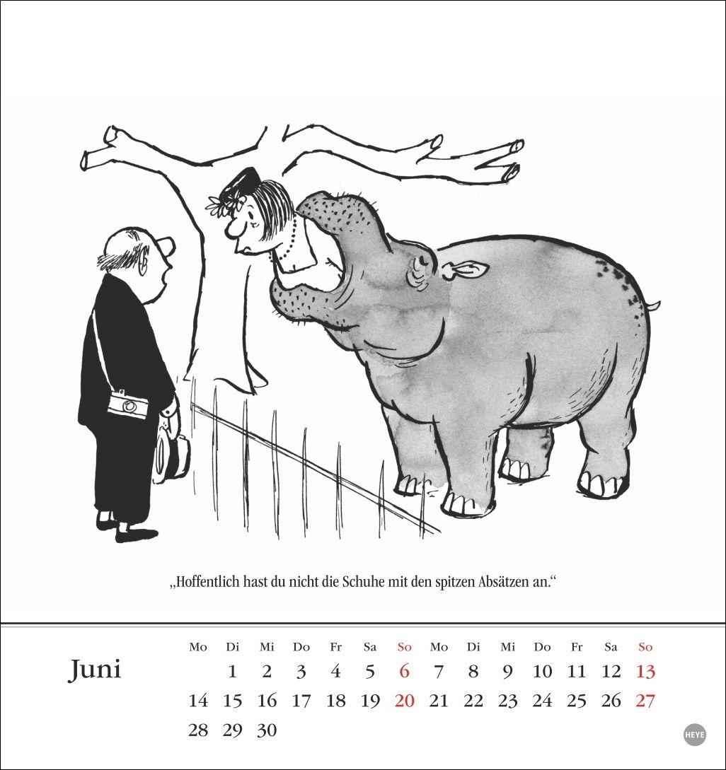 Beispielinhalt (Bild) Loriot Postkartenkalender 2027