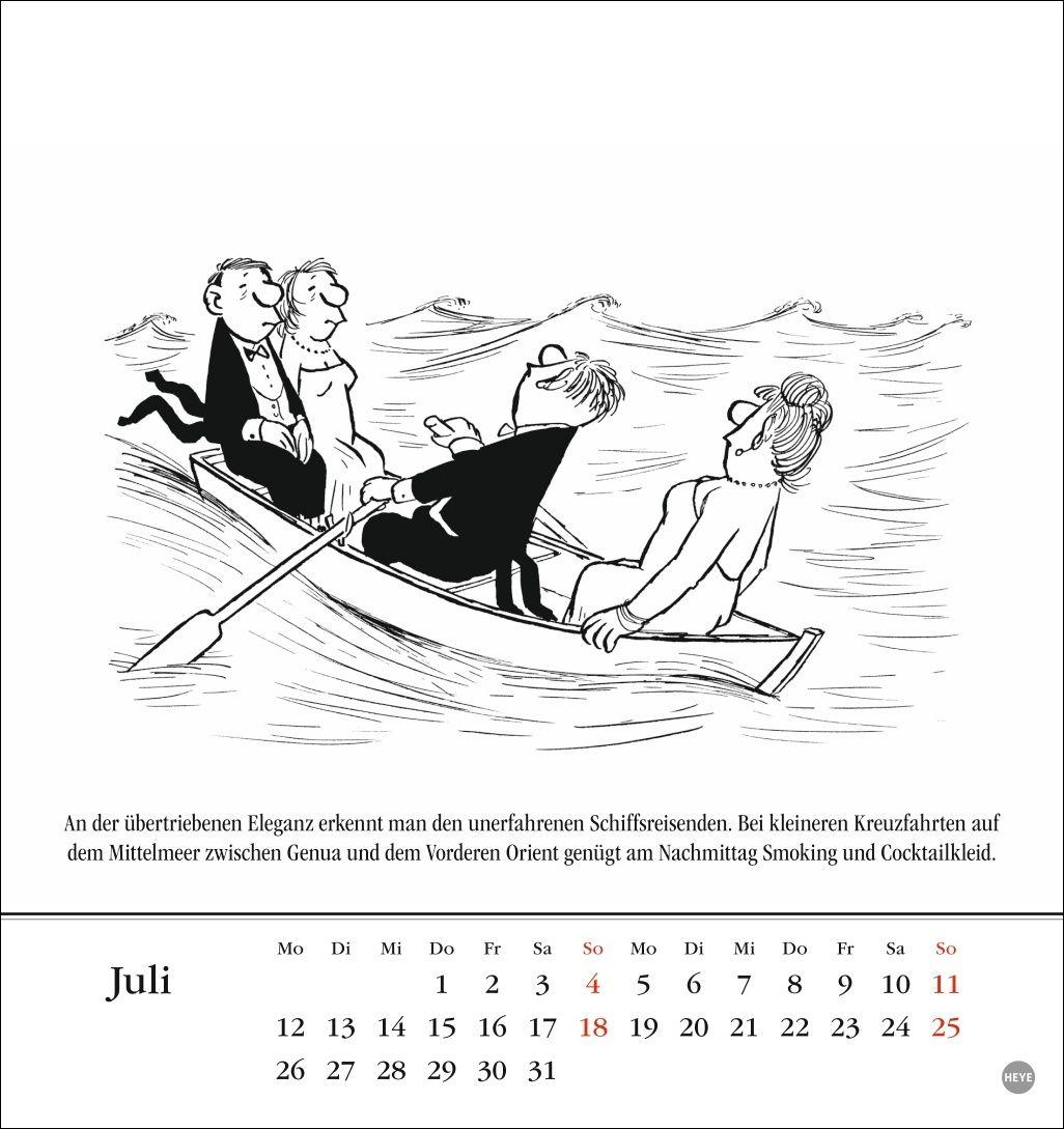 Beispielinhalt (Bild) Loriot Postkartenkalender 2027