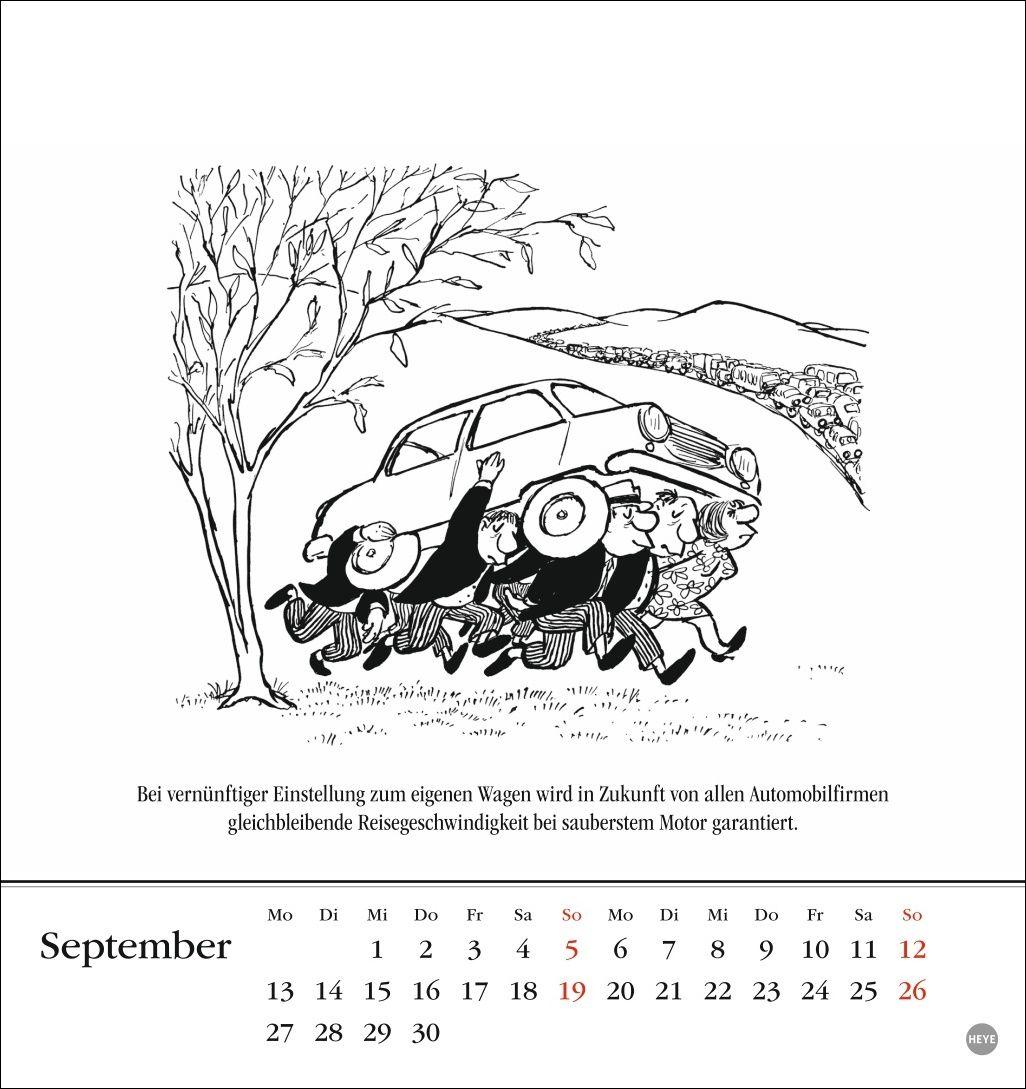 Beispielinhalt (Bild) Loriot Postkartenkalender 2027