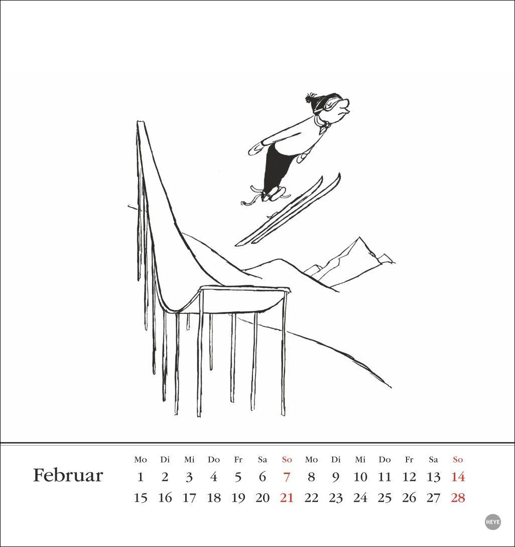 Beispielinhalt (Bild) Loriot Postkartenkalender 2027