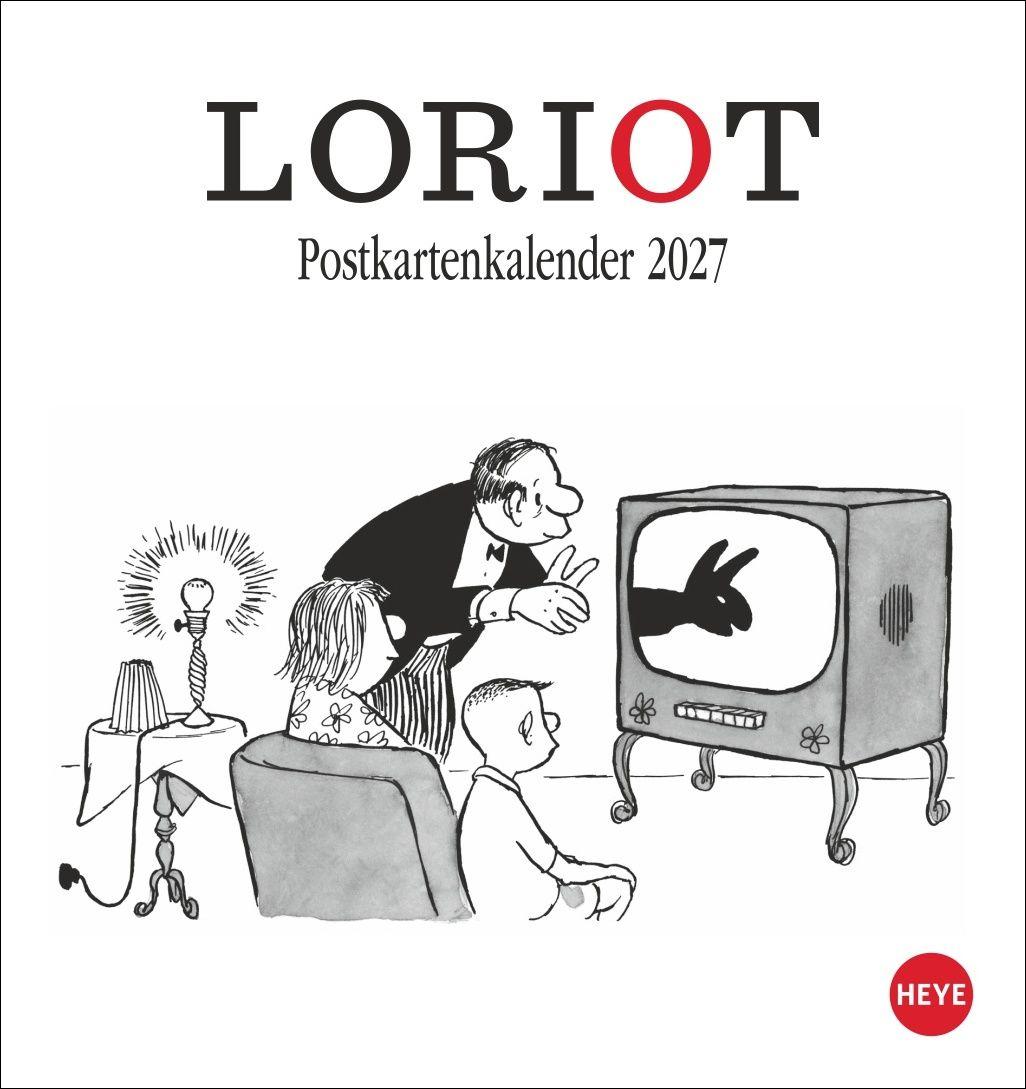 Vorderes Coverbild Loriot Postkartenkalender 2027