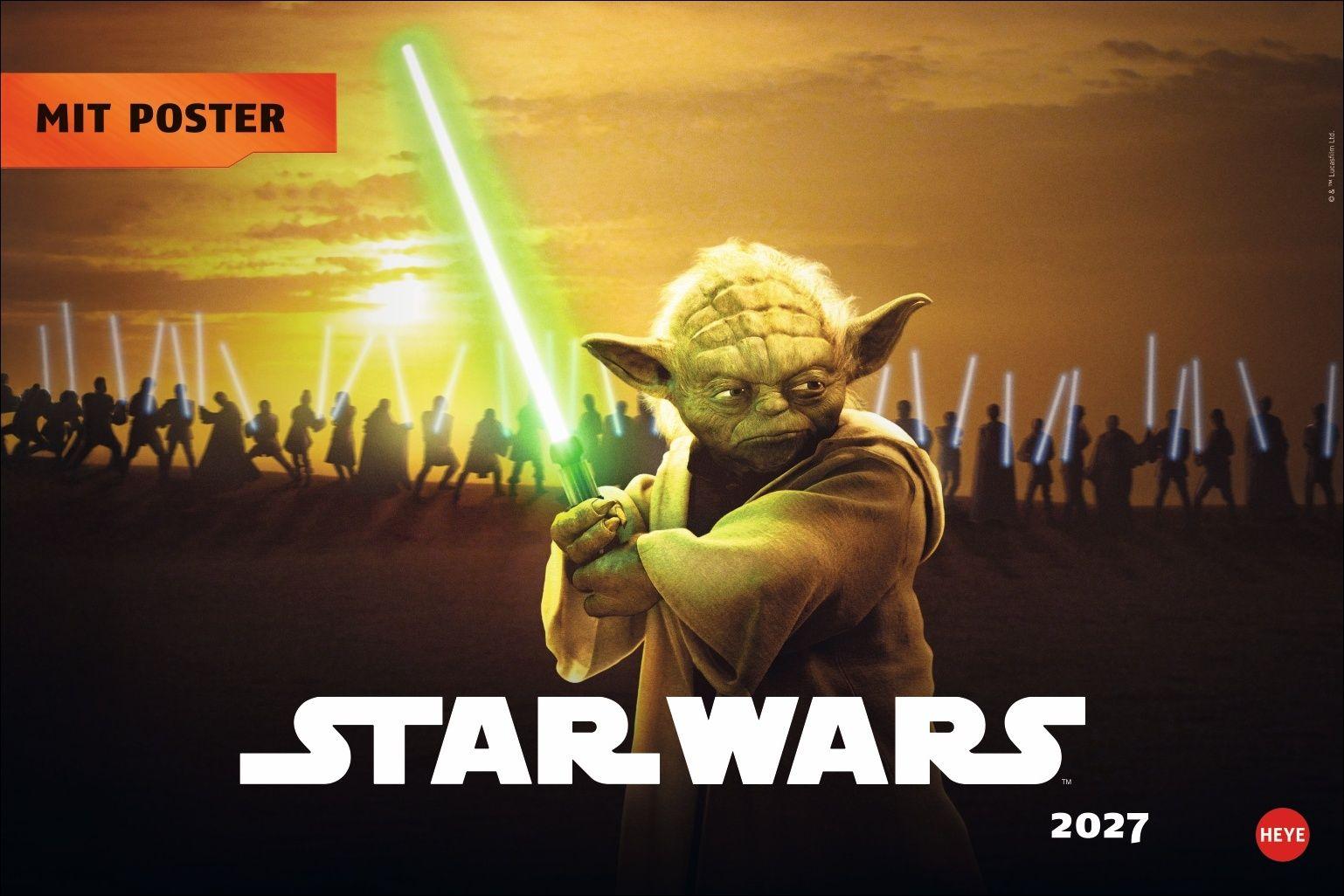Vorderes Coverbild Star Wars Broschur XL Kalender 2027