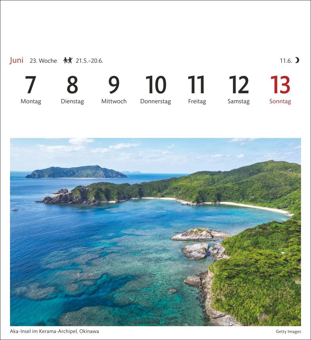 Beispielinhalt (Bild) Japan Sehnsuchtskalender 2027 - Wochenkalender mit 53 Postkarten