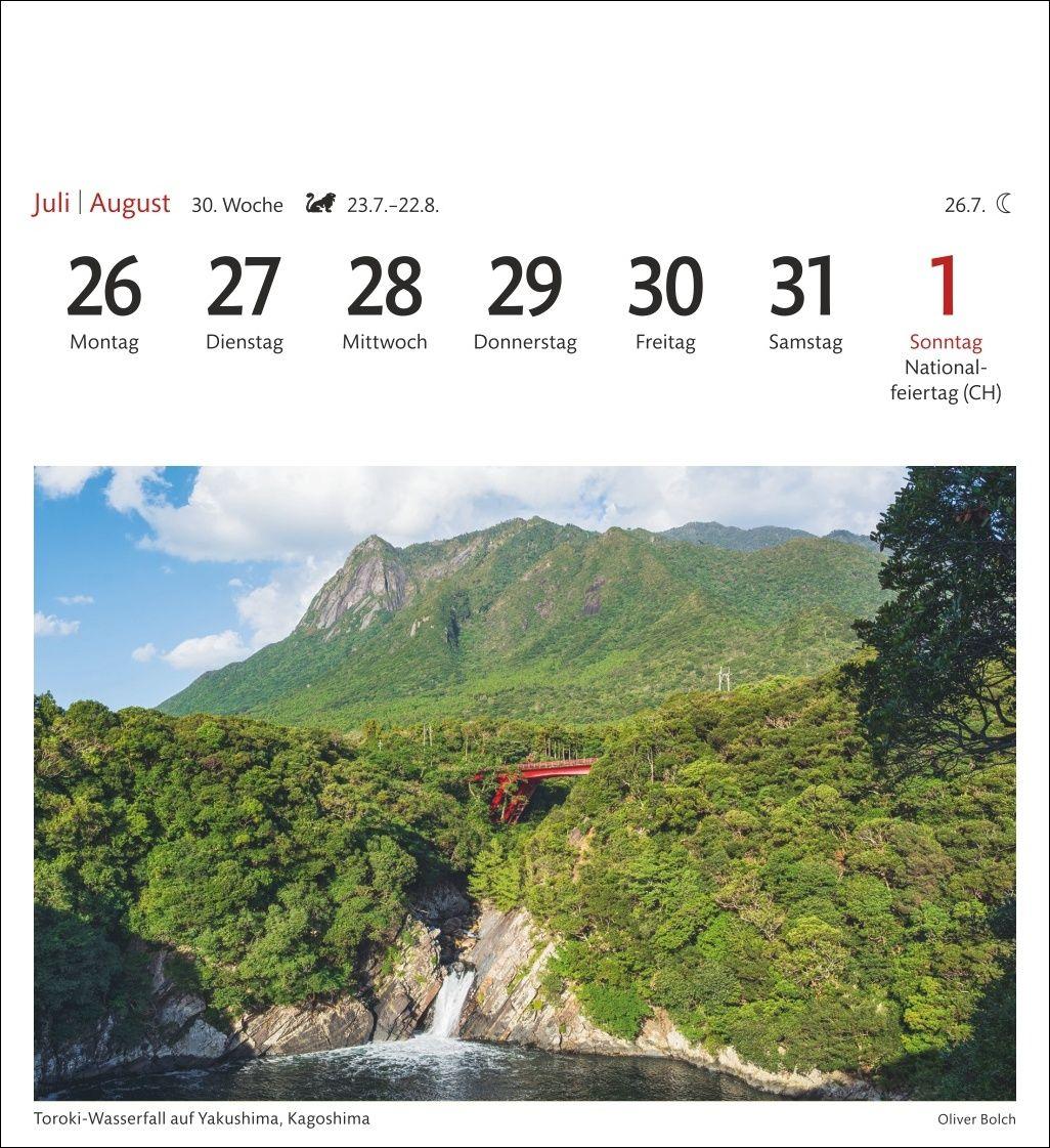 Beispielinhalt (Bild) Japan Sehnsuchtskalender 2027 - Wochenkalender mit 53 Postkarten