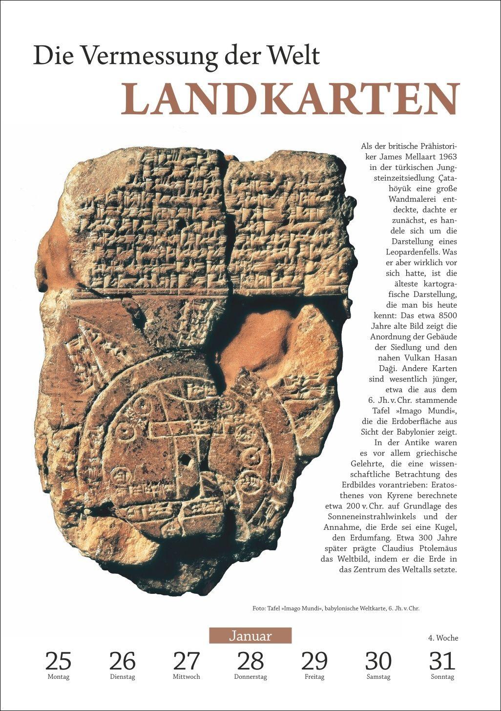 Beispielinhalt (Bild) SPIEGEL GESCHICHTE Geistesblitze Wochen-Kulturkalender 2027 - Die größten Erfindungen und Entdeckungen der Menschheit
