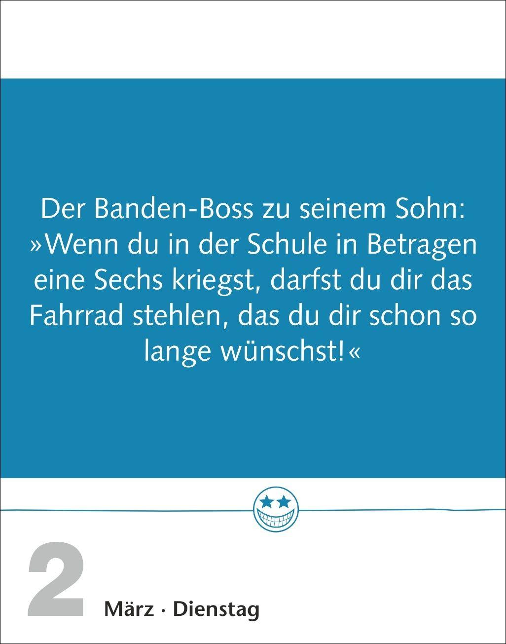 Beispielinhalt (Bild) Beste Witze Tagesabreißkalender 2027