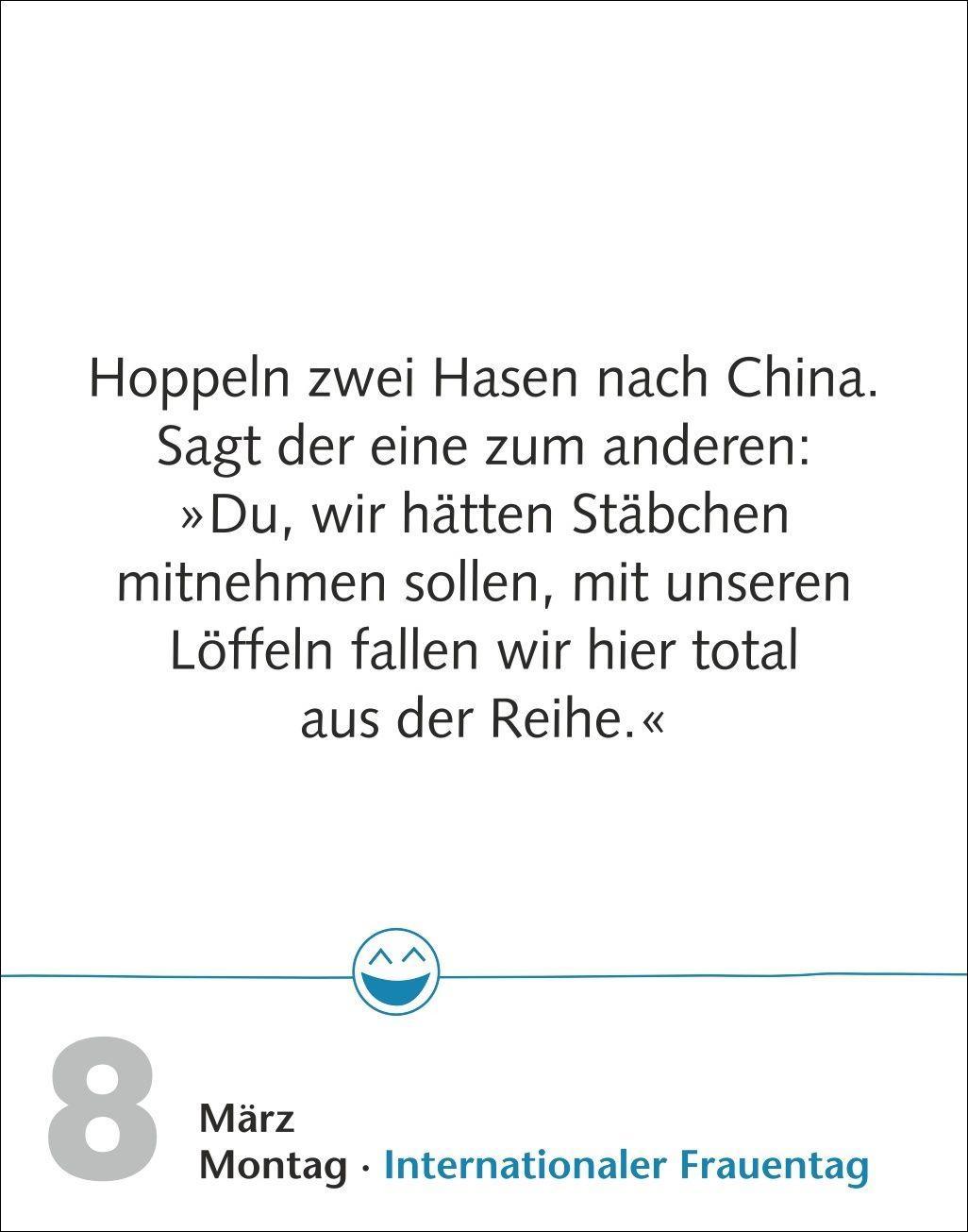 Beispielinhalt (Bild) Beste Witze Tagesabreißkalender 2027