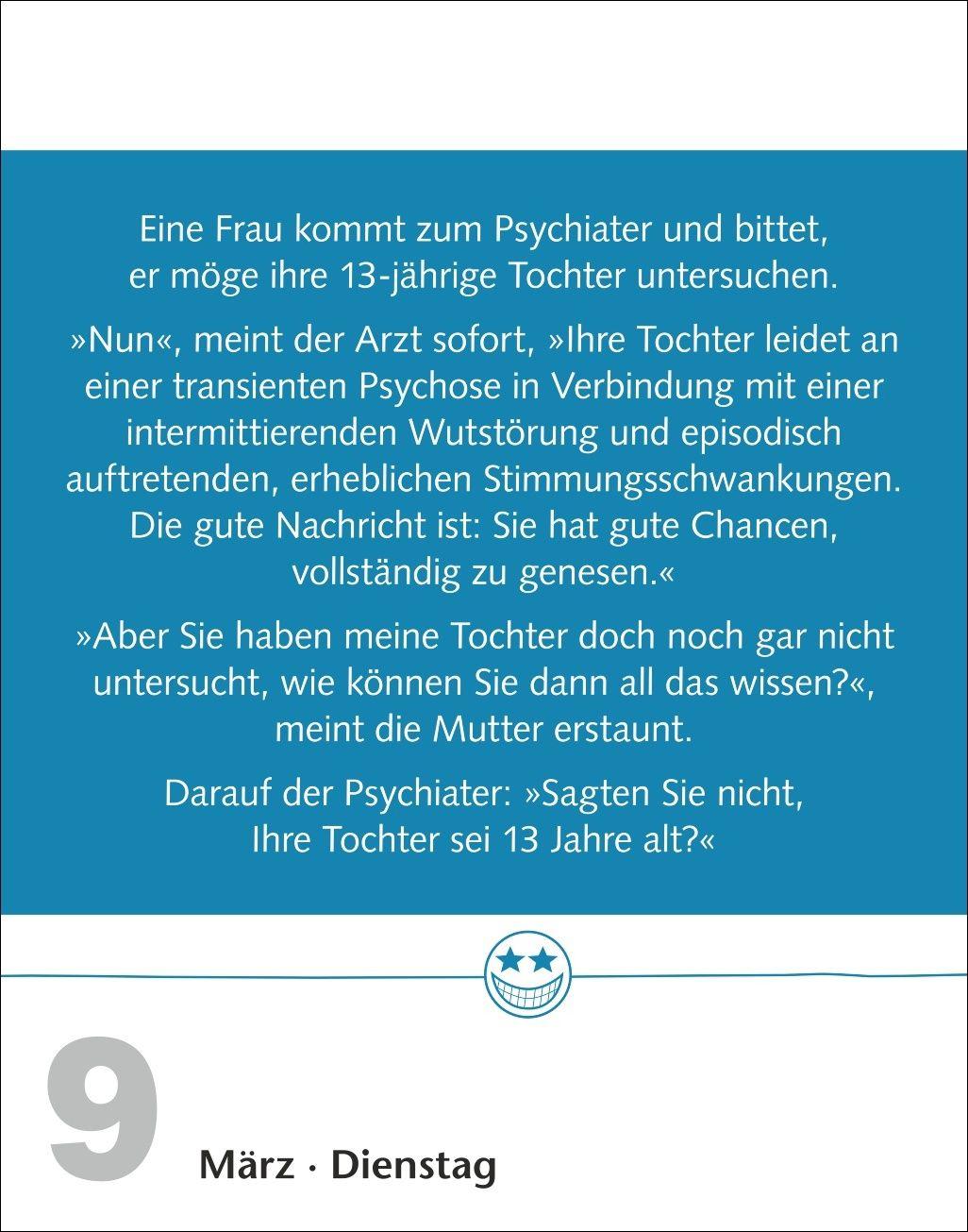 Beispielinhalt (Bild) Beste Witze Tagesabreißkalender 2027