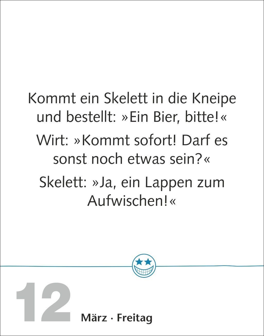 Beispielinhalt (Bild) Beste Witze Tagesabreißkalender 2027