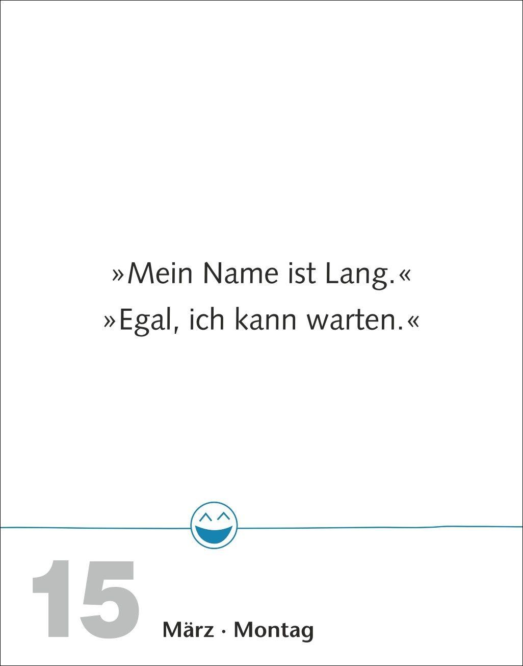 Beispielinhalt (Bild) Beste Witze Tagesabreißkalender 2027